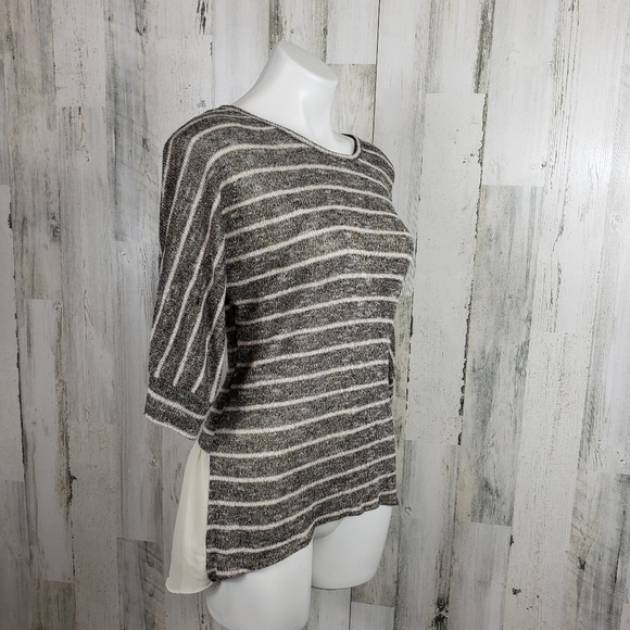 BCX sparkly high low long sleeve shirt size medium - Picture 1 of 7